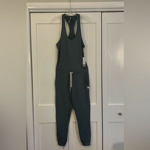 New Vurori Lux Jumpsuit Stone Heather XS Tank Top Joggers NWT